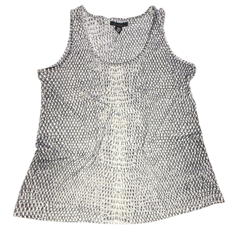 Kenneth Cole New York Sleeveless Tank Top Textured‎ Knit L